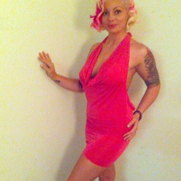 Pink party dress