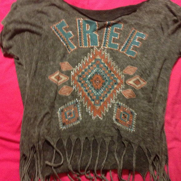 Free People fringe top