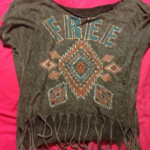 Free People fringe top