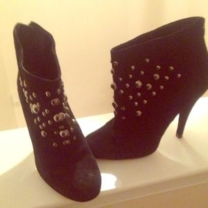 Black Zara booties