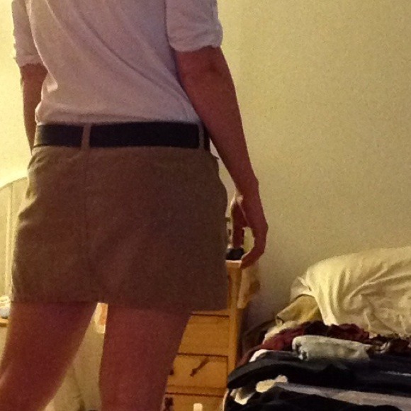 Donated! Tan corduroy mini skirt - Picture 3 of 4