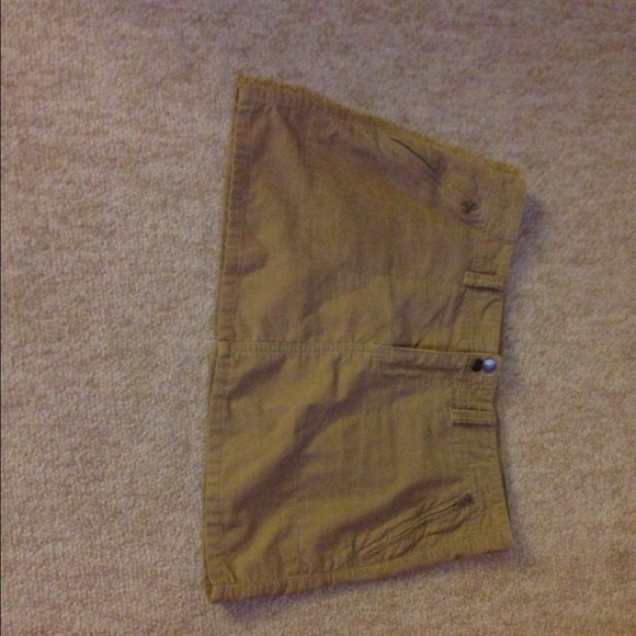 Donated! Tan corduroy mini skirt - Picture 4 of 4