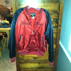 Reduced +++*Red and black silky jacket