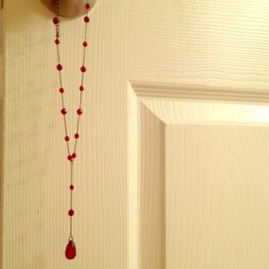 Long Red Necklace