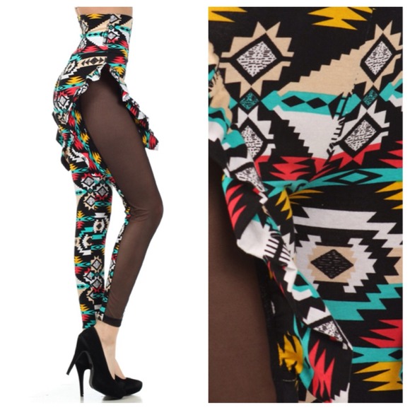 Sexy Indian tribe sheer leggings - Picture 2 of 2