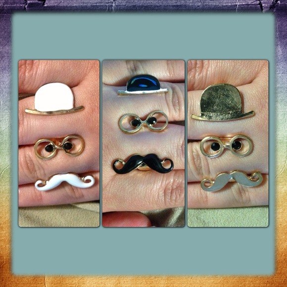 😜ADJUSTABLE FUN GP DOUBLE FINGER RING😜 - Picture 2 of 2