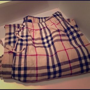 Sold--Burberry pajama lounge pants