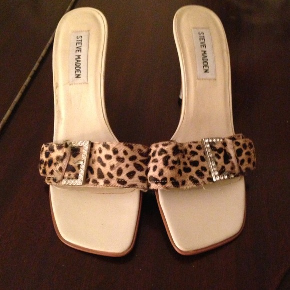 Steve Madden "Finali" Open Toe Slip On Sandals