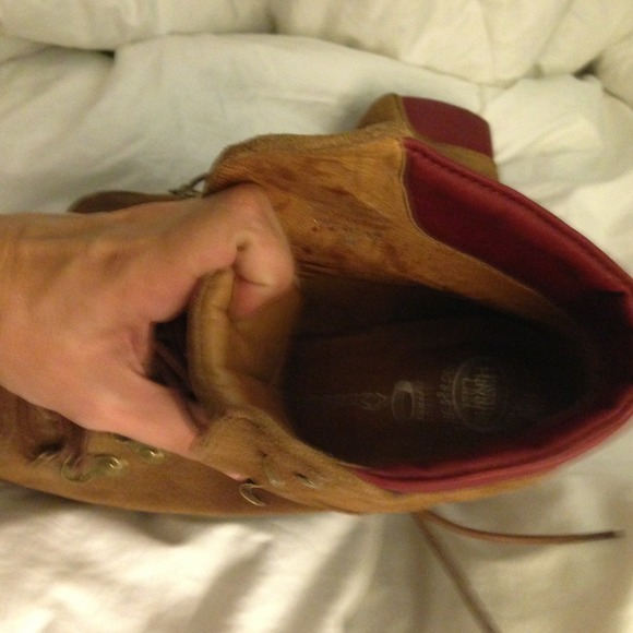 Lace up Jeffery Campbell everest booties in tan. - Picture 3 of 3