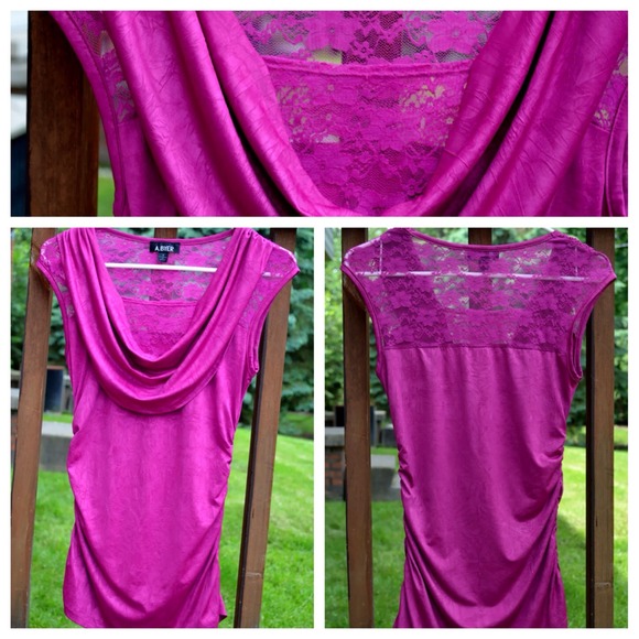 Fuschia Lace Top