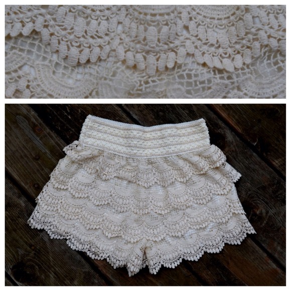 Tiered Lace Shorts