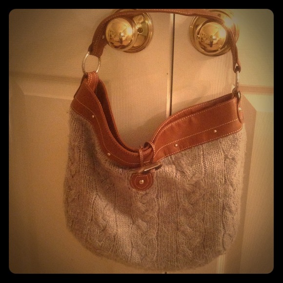 Fuzzy Gray Purse