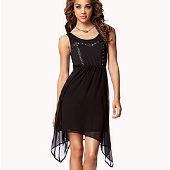 Forever 21 Studded Faux Leather Dress
