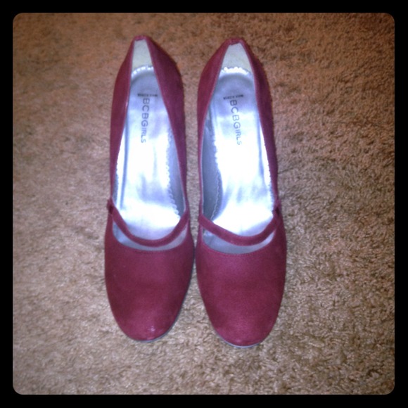 BCBG dark berry high heels