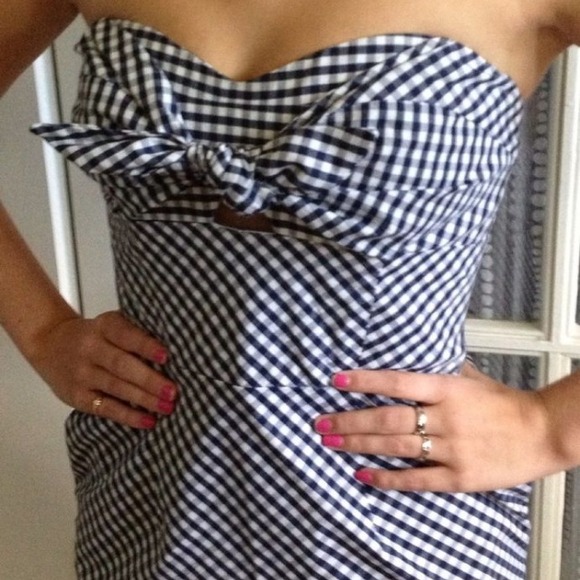 SOLD - SHOSHANNA Blue Gingham Dress -Size 2