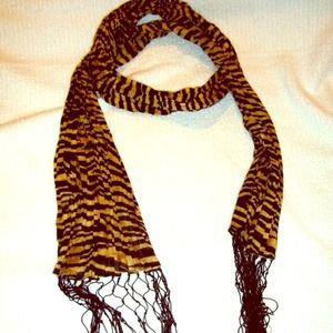 ❌SOLDGold & Black Scarf❌