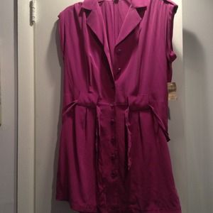 Coldwater Creek Washed silk tunic, PM, NWT
