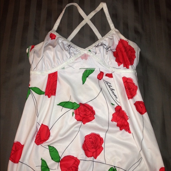 Lululemon Floral Criss-Cross Tank