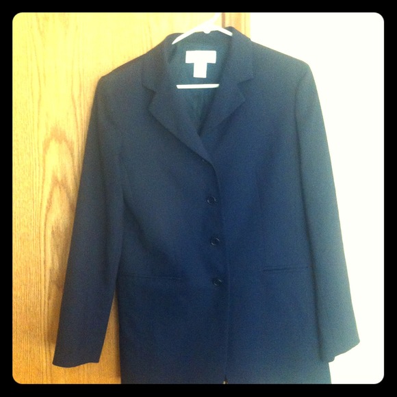 Sz 12 "casual corner" black blazer