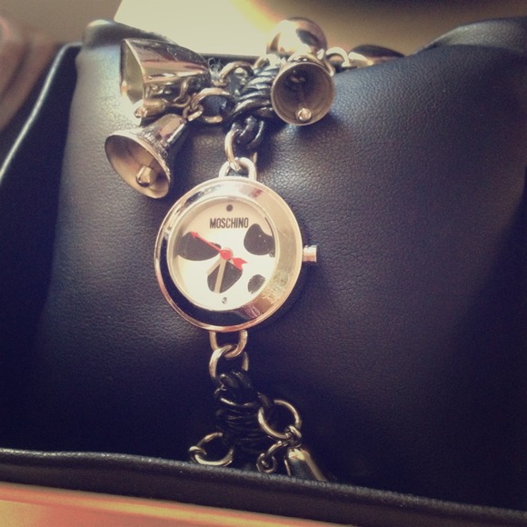 Moschino 🐮 Watch- I Love Cow Black Strap Watch
