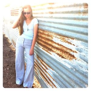 Anthropologie High Waisted Wide Leg Trousers