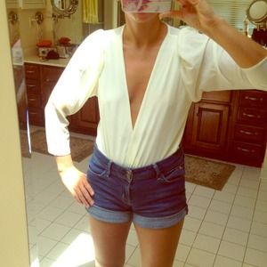 Off white Tobi leotard top