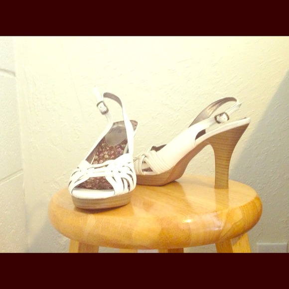 White heels. Never worn.