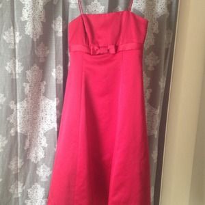 David's bridal candy apple red dress