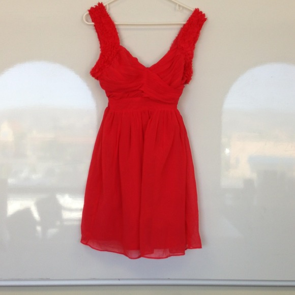 Arden B - orange/red dress
