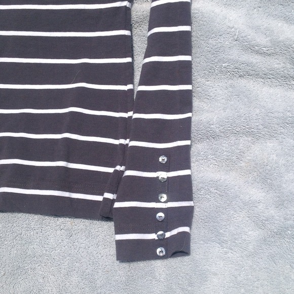 Grey and white striped top. H&M - Picture 3 of 4