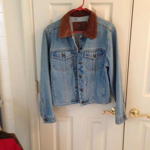 Jackets & Blazers - Rafaella Jean Jacket w/suede collar