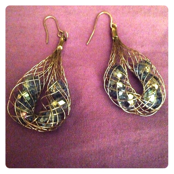 Cage crystal earrings - Picture 1 of 2