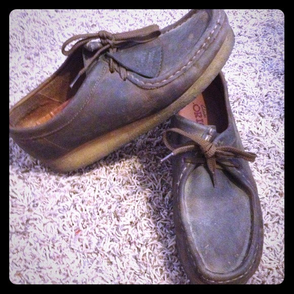 Clark Wallabees Brown Leather