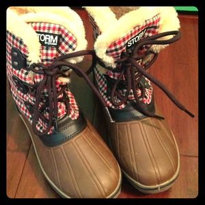 Storm Plaid Boots