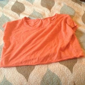Never worn coral crop top