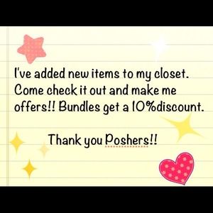 New items in closet!!