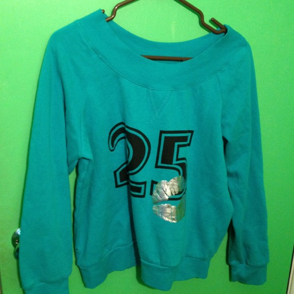 Off the shoulder sweatshirt