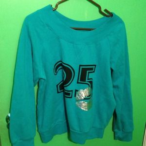 Off the shoulder sweatshirt