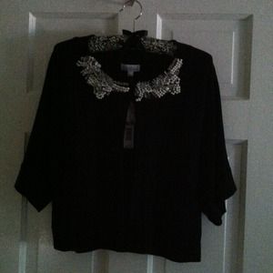 Joseph A Hand Beaded Sweater