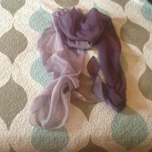 Purple ombré scarf