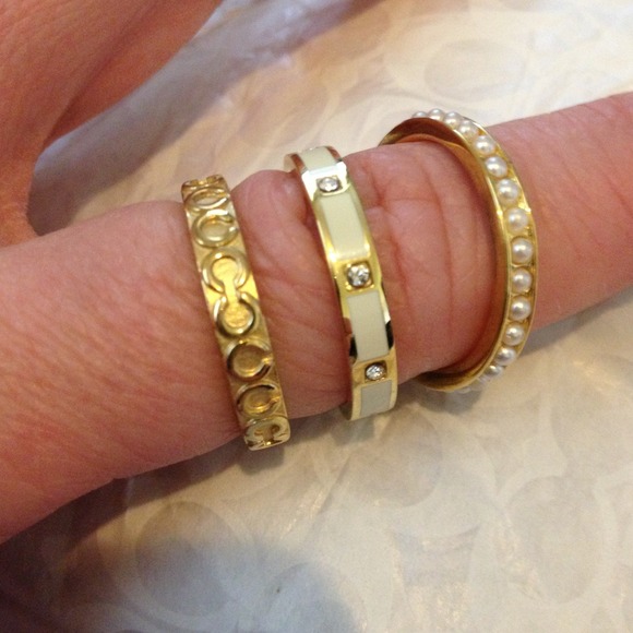 🌸Traded🌸Authentic Coach Stackable Rings Sz 8🌸