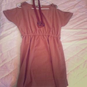 Tan color dress perfect for summer! ☀