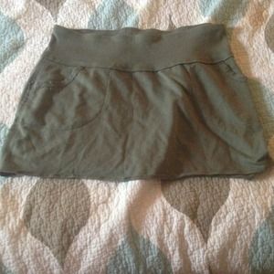 Khaki green skirt