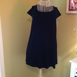 Short black velvet dress ON HOLD