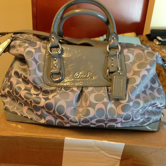 Coach large satchel handbag
