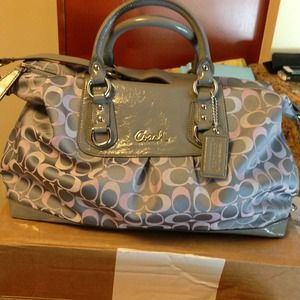 Coach large satchel handbag