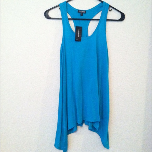 Express turquoise racerback tank Sz XS