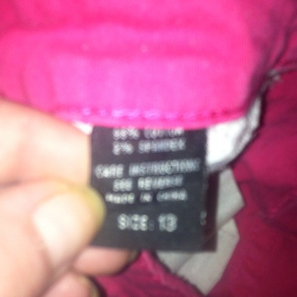 Pink Stretch Denim Shorts size 13 but fit big NWOT - Picture 4 of 4