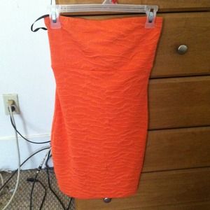Coral cocktail dress