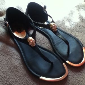 ❌TRADED❌ Black Skull sandals